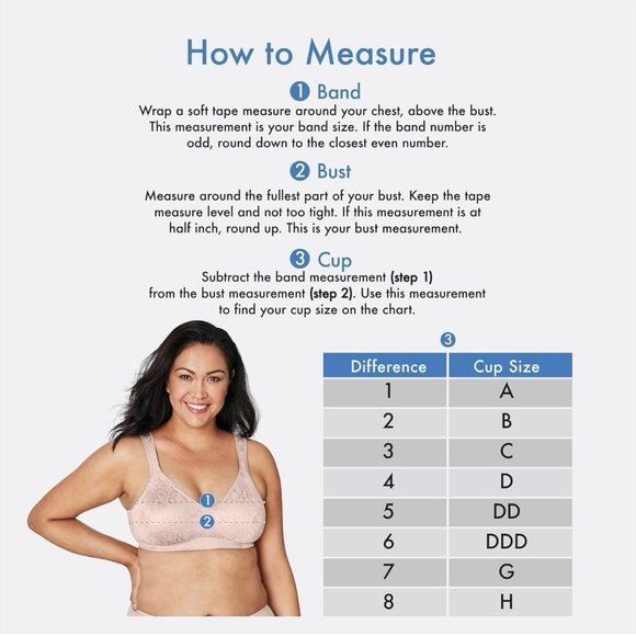 PLAYTEX Women's 18 Hour Comfort-Strap Wireless Bra with 4-Way TruSupport 44D - Picture 4 of 8